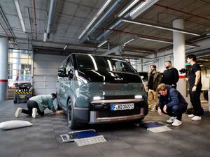 Supporting image for story: Kia PV5 Cargo sets world record for electric light commercial vehicles, travelling 430.84 miles on a single charge under full payload