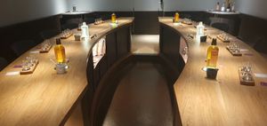 Light, bright and immersive. The tasting room is a visual treat