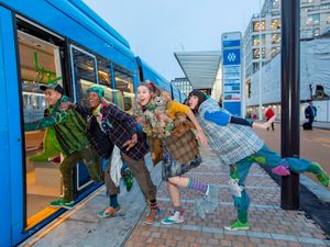 Supporting image for story: Newly opened tram stop takes passengers all the way to Neverland