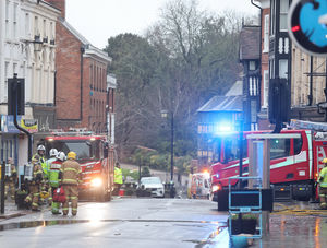 Emergency services at the scene.