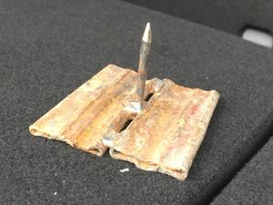 Supporting image for story: Home-made metal SPIKES are being left on a path near a golf club