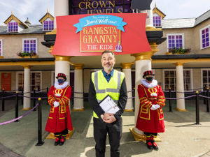 Supporting image for story: Emotional David Walliams gives thumbs up to Alton Towers' Gangsta Granny ride
