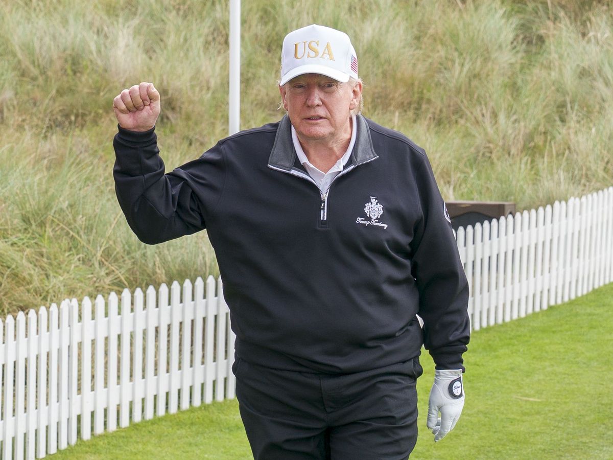 Donald Trump a &lsquo;little busy&rsquo; to attend his granddaughter&rsquo;s LPGA Tour debut