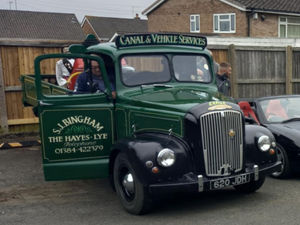 The Morris LC5 commercial vehicle was part of the convoy which set off from Stourbridge on Saturday morning