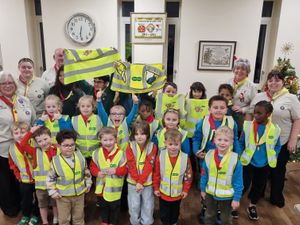 Supporting image for story: Hi-vis vests donated to Stafford pupils and local Scouts for winter safety