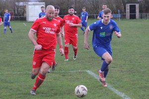 Penparcau on the attack against Waterloo Rovers