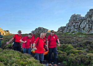 West Mercia Search and Rescue helped get the injured hiker off the Stiperstones. Picture: West Mercia Search and Rescue