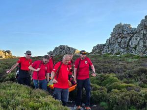 Supporting image for story: Injured hiker rescued from Stiperstones with help of search and rescue volunteers