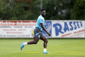 BAD TATZMANNSDORF , AUSTRIA - JULY 10: Daryl Dike of West Bromwich Albion during a training session on day five of West Bromwich Albion pre season training camp on July 10, 2025 in Bad Tatzmannsdorf, Austria, . (Photo by Adam Fradgley/West Bromwich Albion FC via Getty Images)