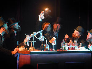 Supporting image for story: Students enjoy high-production and vivid performance in school hall