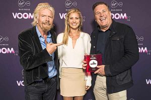 Lee, of Cradley Heath business Paint 360, was offered his prize by Richard Branson's eldest daughter Holly