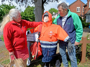 Supporting image for story: GALLERY: Shropshire village hay-ling heroes in scarecrow tribute