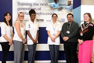 Students in  the new training centre.