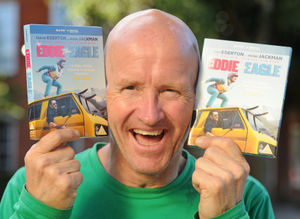 Eddie The Eagle Edwards, during his visit at Our Lady & St. Chad Catholic Academy