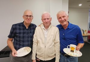 left Nick Turner musical director right Alistair Wright chorister