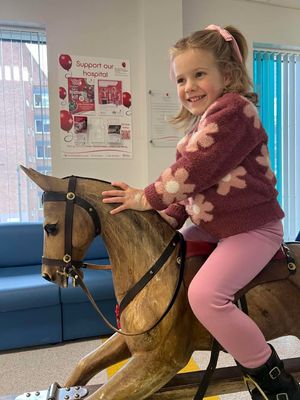 Connie smiling towards the end of her treatment