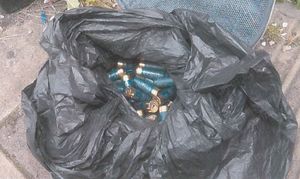 A bag of shotgun cartridges which were recovered