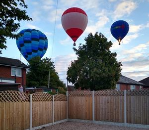Val Smout took this photo of the balloons going up in Trefonen