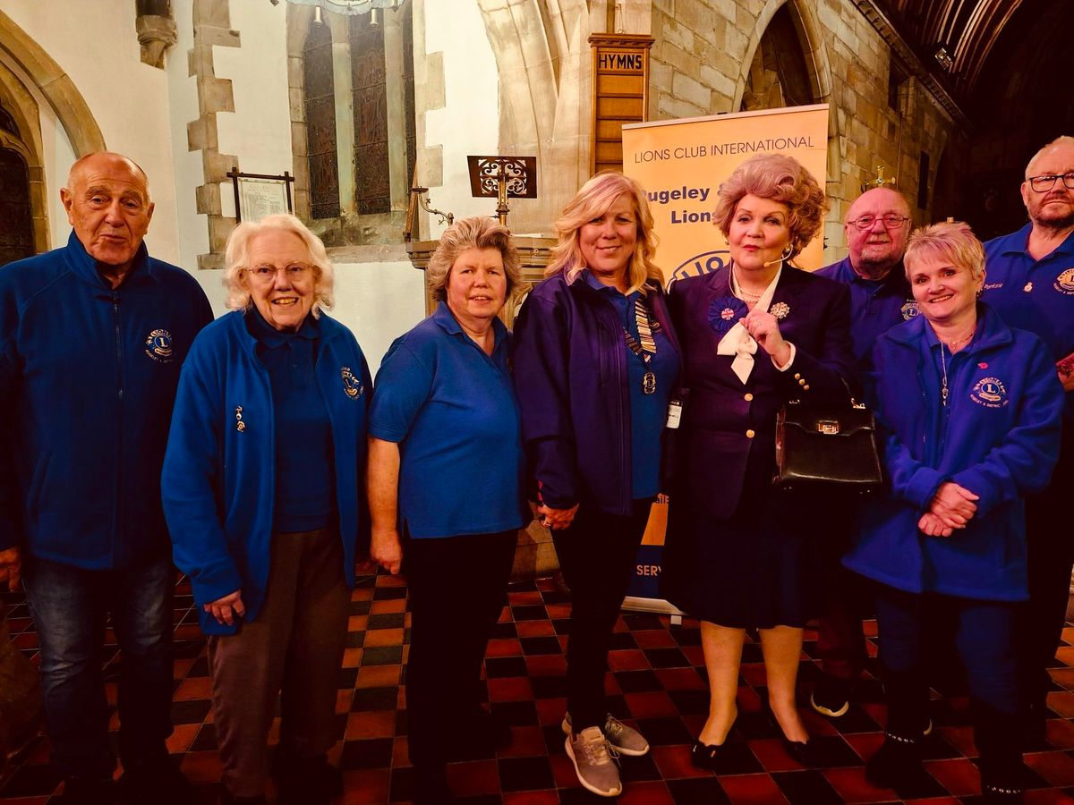 Rugeley Lions host captivating portrayal of young Margaret Thatcher