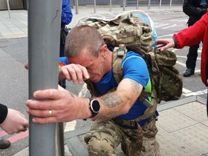 Supporting image for story: Staffordshire soldier ignores injury to walk from Walsall to London in 30 hours