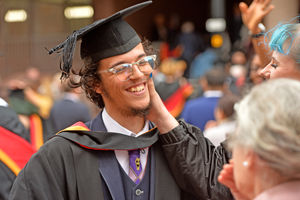 University of Wolverhampton graduates gathered at The Halls on Tuesday 