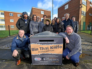 Supporting image for story: 'This is needed more now than ever' – Two more knife bins unveiled in Walsall after surge in violence