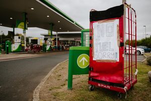 BP at Battlefield in Shrewsbury also ran out of fuel on Saturday