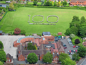 Supporting image for story: RAF drops in as Market Drayton school marks centenary