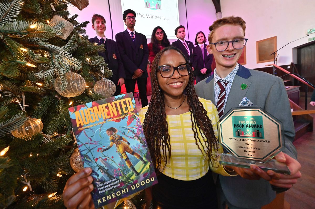 Eco-awareness Sci-fi book captures hearts of students at Wolverhampton school as author wins special award