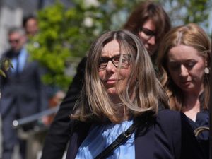Spotlight editor Gwyneth Jones outside the High Court in Dublin (PA)