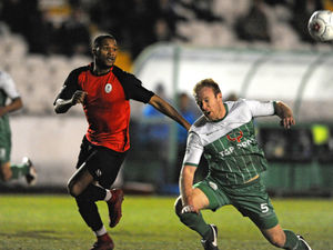 Supporting image for story: AFC Telford striker Kane Richards enjoying partnership with Marcus Dinanga