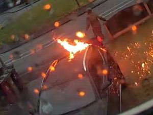 Supporting image for story: Caught on CCTV: Moment pensioner's disability-adapted car was petrol bombed in Walsall