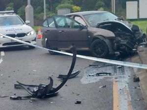 Supporting image for story: Driver arrested after car chased by police smashes into railings in Black Country street