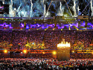 Supporting image for story: Pure gold as Olympic Games begin