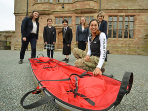 Supporting image for story: Shrewsbury school visited by first woman of colour to trek to the South Pole 