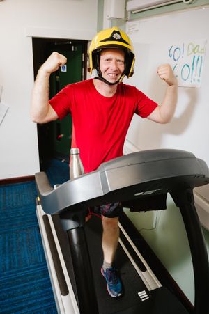 Ross Underwood walked 100km in 24 hours