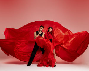 Vito Coppola and Dianne Buswell. Photo: Red Hot and Ready - Burn The Floor