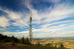 The transmitter on the Wrekin. Photo: Kim White