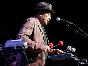 Roy Ayers performing on stage