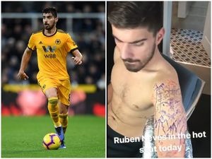 Supporting image for story: Ink-credible! Check out Wolves star Ruben Neves' wolf tattoo