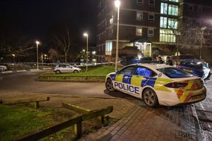 The man was stabbed outside the high-rise flats on Lower Derry Street. Photo: SnapperSK