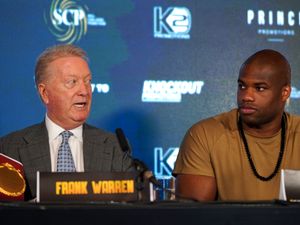 Boxing promoter Frank Warren (left) and Daniel Dubois