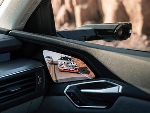 Supporting image for story: Could this be the car of the future? Audi offers a fresh look inside its e-tron concept