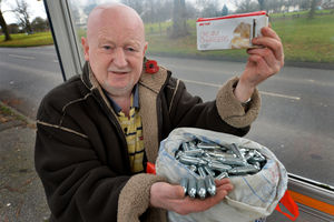 Graham Payne from Pelsall has collected a host of nitrous oxide canisters. He wants to raise awareness of youngsters getting high off them.