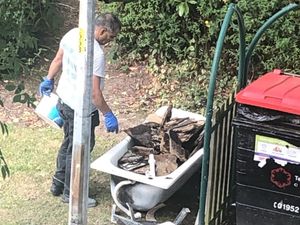 Supporting image for story: CCTV appeal after bath full of rubble fly-tipped in Telford