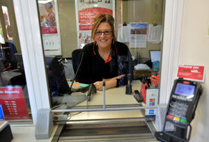 Abbey Foregate postmistress Caroline Jones