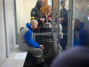 Supporting image for story: Ukraine puts Russian soldier accused of war crime on trial