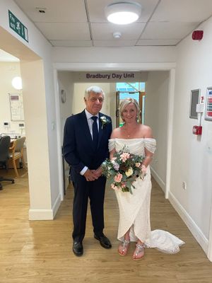 Sarah with her dad, Ken Jones