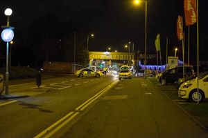 The road is sealed off.