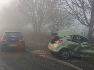 Supporting image for story: Driver cut free from crash on Shropshire border